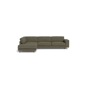 FURNINOVA - SAMBA DAY STD. - OPEN-END SOFA - STOF: MITO HUNTER - MÅL: 233 X 285 CM. - VENSTREVENDT